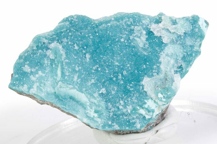Sparkling Druzy Quartz on Chrysocolla - DR Congo #366198